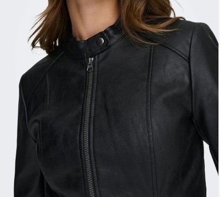 Ladies Black Leather Jacket
