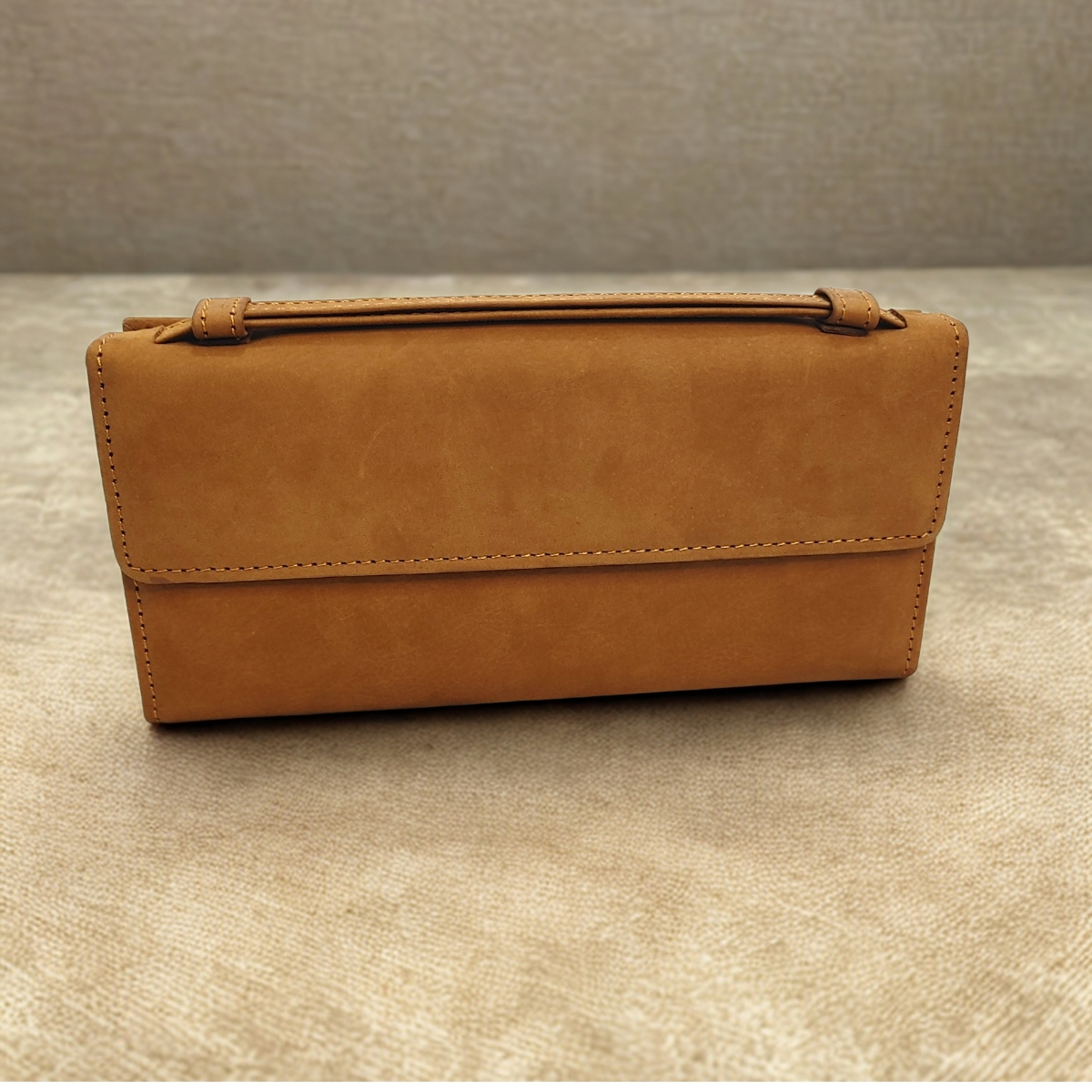Bill Fold Ladies Clutch with Handle - Image 6