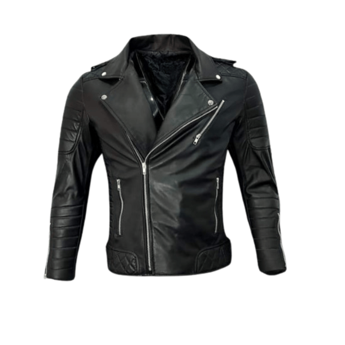 Leather Biker Jacket - Image 2